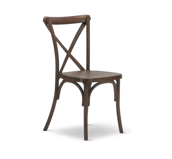Natural Cross Back Chair