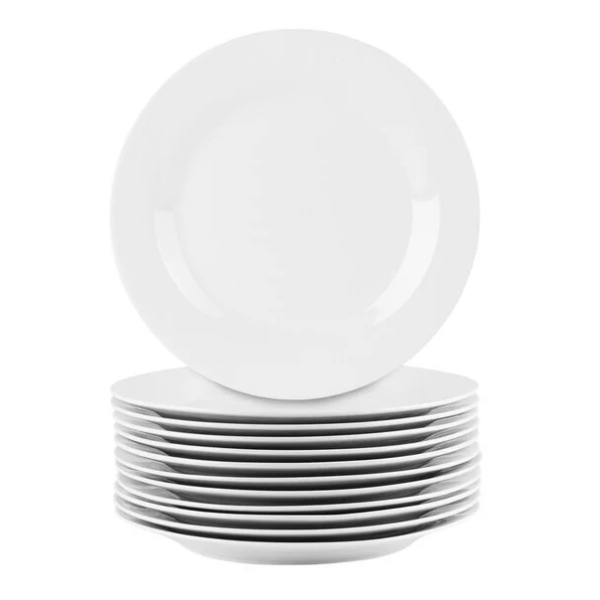 White Porcelain Plate 7.5"