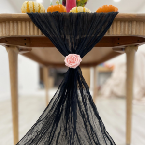 BlackBohemianCheeseclothTableRunner-10ftpng
