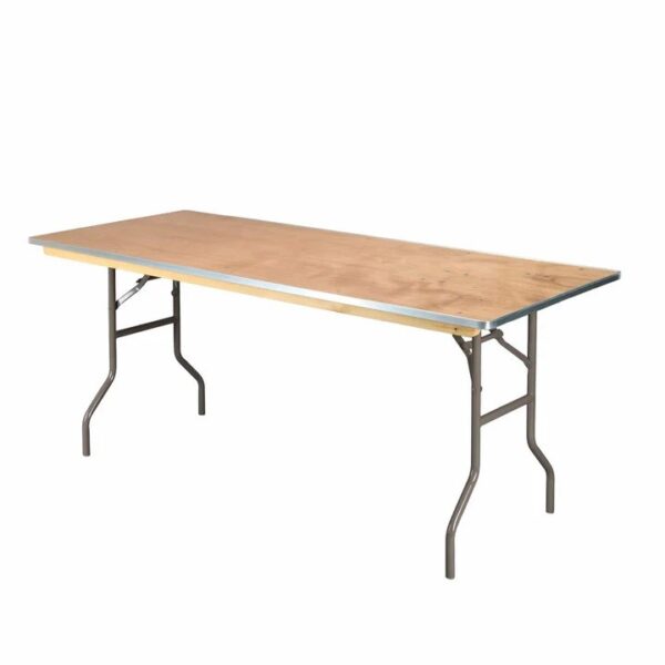 Wood Rectangle Table 6' x 30"