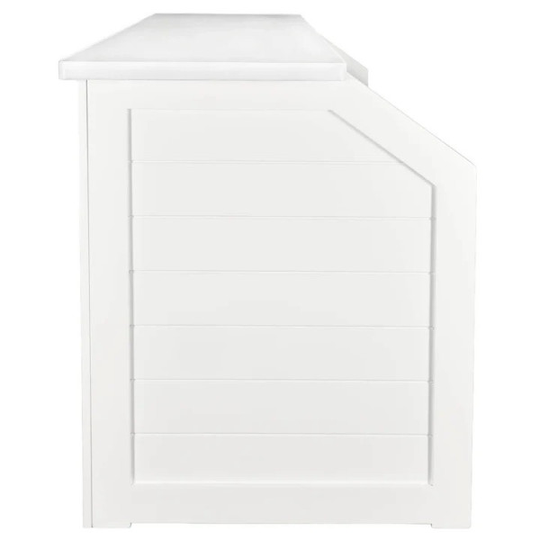 7' White Folding Bar with Reversible Front