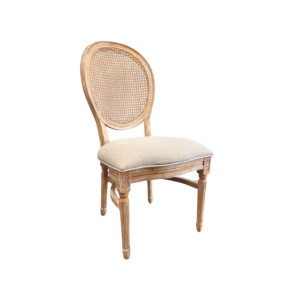 Natural Louis Chair - Rattan Back
