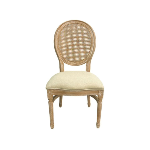 Natural Louis Chair - Rattan Back