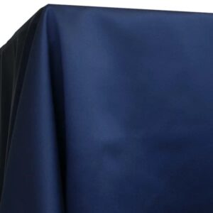 Navy Poly Satin