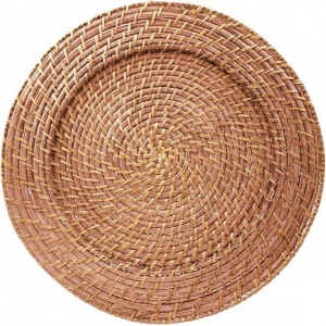 Honey Rattan Charger Plate