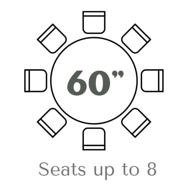 Round Plastic Folding Table 60"