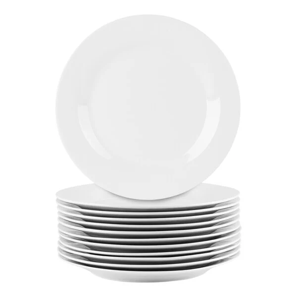 White Porcelain Plate 7.5"