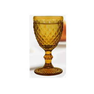 Amber Diamond Goblet 8oz