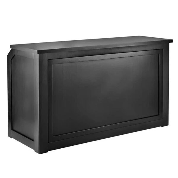 6' Black Folding Bar with Reversible Front
