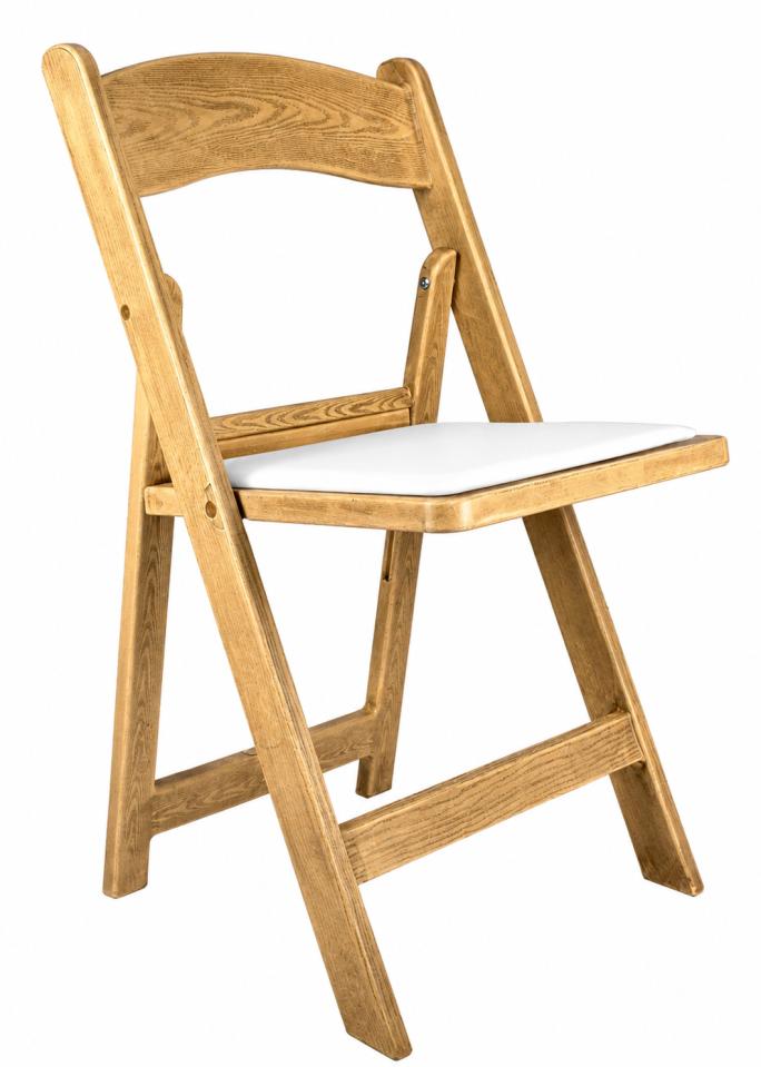 Natural Wood Folding Chair
