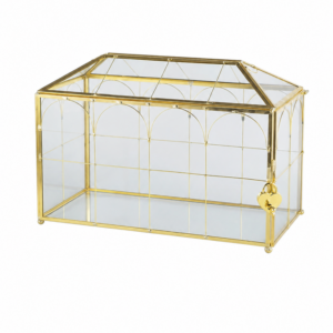 Glass Wedding Card Box