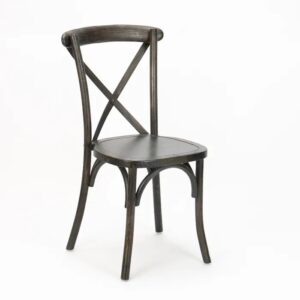 Wood Cross Back Chair