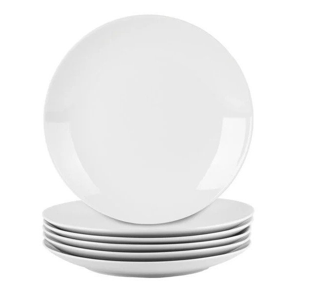 White Porcelain 10.5" Plate